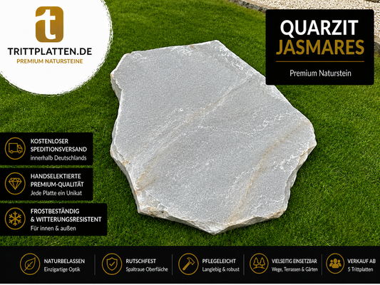 Materialmuster Quarzit Jamares 2 kleine Musterstücke, keine Trittplatten – Produktansicht 1