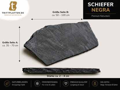 Trittplatten Schiefer Negra – Produktansicht 4