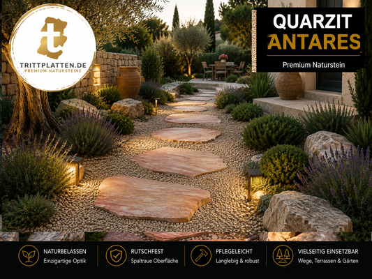 Trittplatten Quarzit Antares