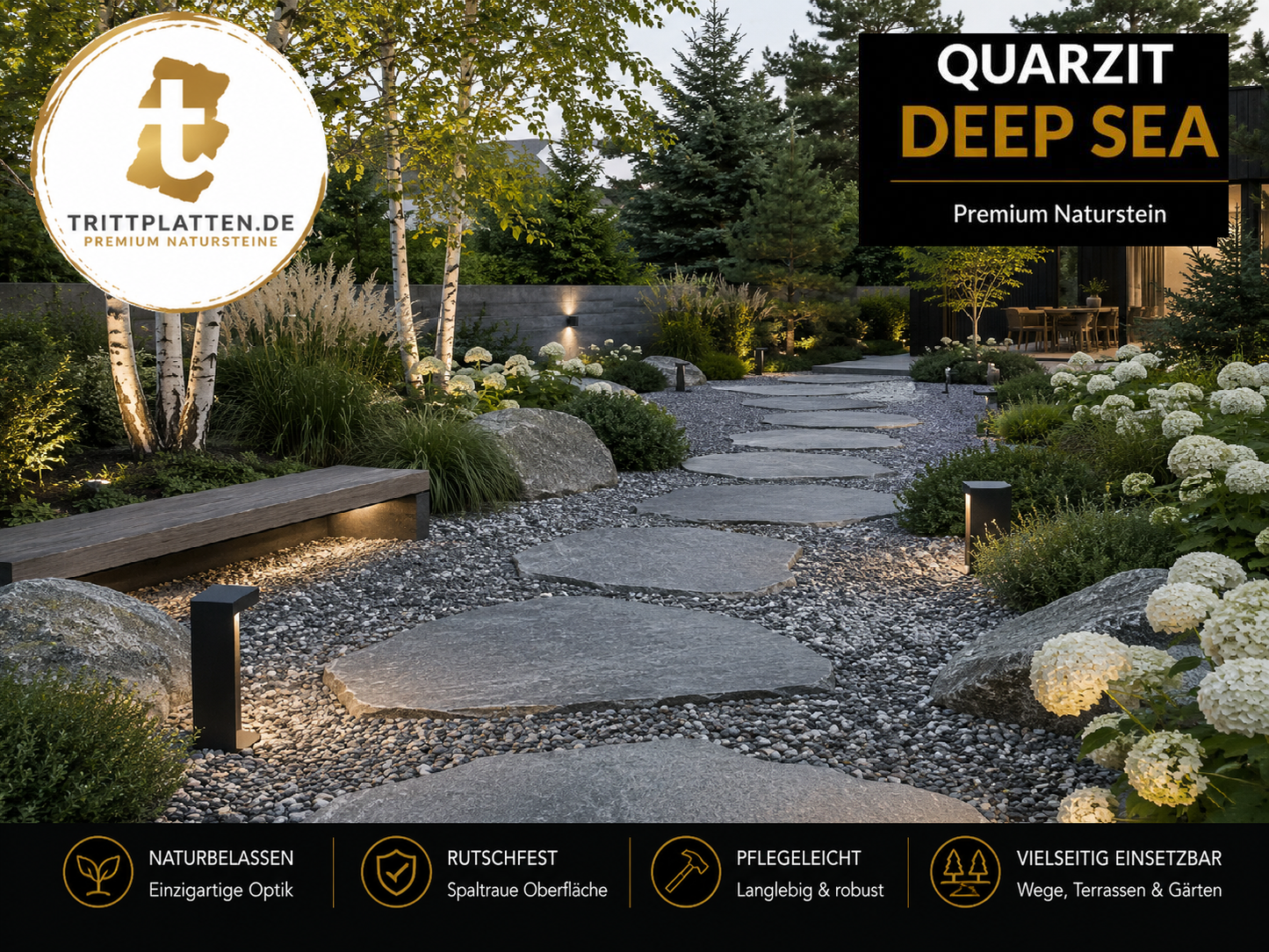 Step plates Quartzite Deep Sea