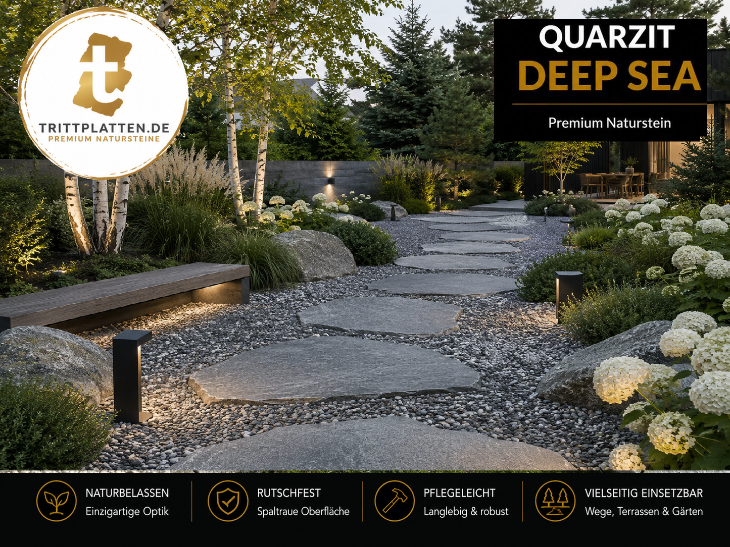 Step plates Quartzite Deep Sea