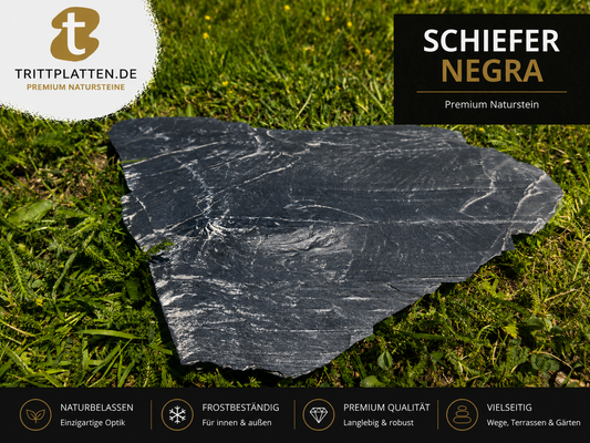 Sample stepping plates slate black