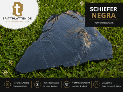 Trittplatten Schiefer Negra